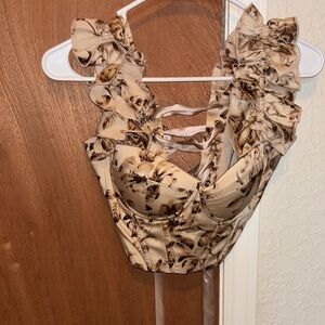 SHEIN Floral Ruffle Women's Top